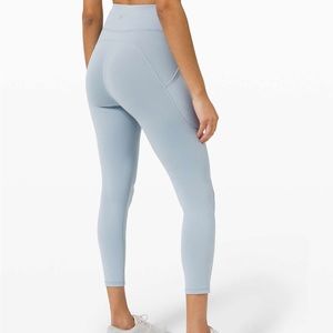 Lululemon Athletica Invigorate High Rise Tight 25” Chambray